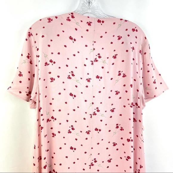 NWT Isabella Oliver Leonie Tie Pink Blush Petal Print Maternity Dress Sz 8 - Picture 11 of 12